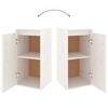 vidaXL TV Cabinets 4 pcs White Solid Wood Pine