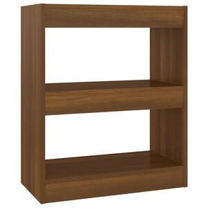 vidaXL Book Cabinet | Brown oak | Engineered wood | Medium | Storage Cabinet