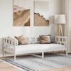 vidaXL Day Bed without Mattress White Solid Wood Pine 90x190 cm Single