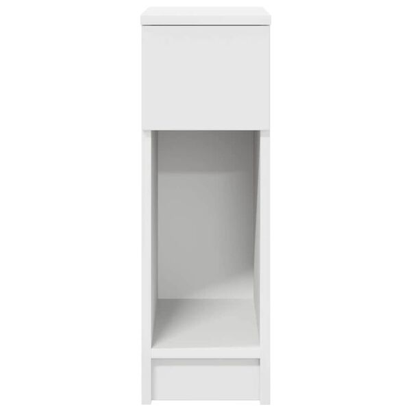 vidaXL Bedside Cabinets with Drawer 2 pcs White 20x36x60 cm
