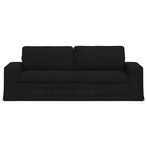 vidaXL Sofa Black 222 x 80 x 82 cm Fabric