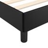 vidaXL Bed Frame without Mattress Black 137x187 cm Double Faux Leather