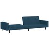 vidaXL 2-Seater Sofa Bed Blue Velvet