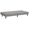 vidaXL 2-Seater Sofa Bed Light Grey Velvet