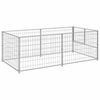 vidaXL Dog Kennel Silver 200x100x70 cm Steel