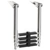 vidaXL Folding Boarding Ladder 4-step Stainless Steel