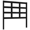 vidaXL Bed Headboard | Black | Solid pine wood | 95.5x4x100 cm | Durable