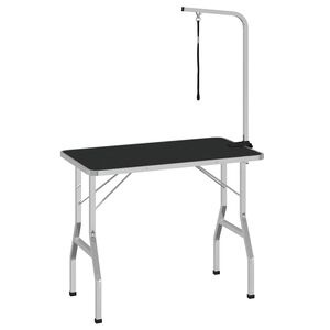 vidaXL Adjustable Dog Grooming Table with 1 Loop