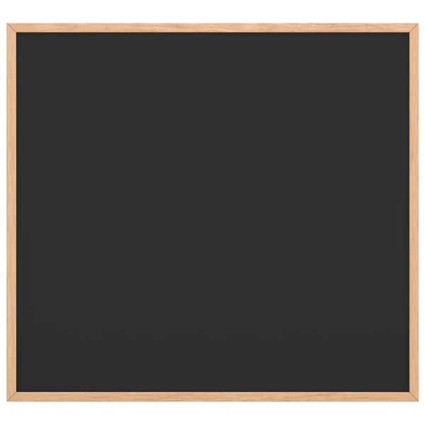 vidaXL Chalkboard with Solid Pine Wood Frame Black 60x55 cm