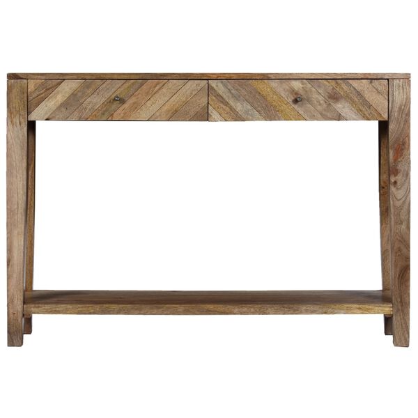 vidaXL Console Table Solid Mango Wood 118x30x80 cm