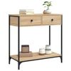 vidaXL Console Table Sonoma Oak 75x34.5x75 cm Engineered Wood