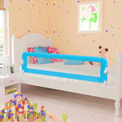 vidaXL Toddler Safety Bed Rail 150 x 42 cm Blue