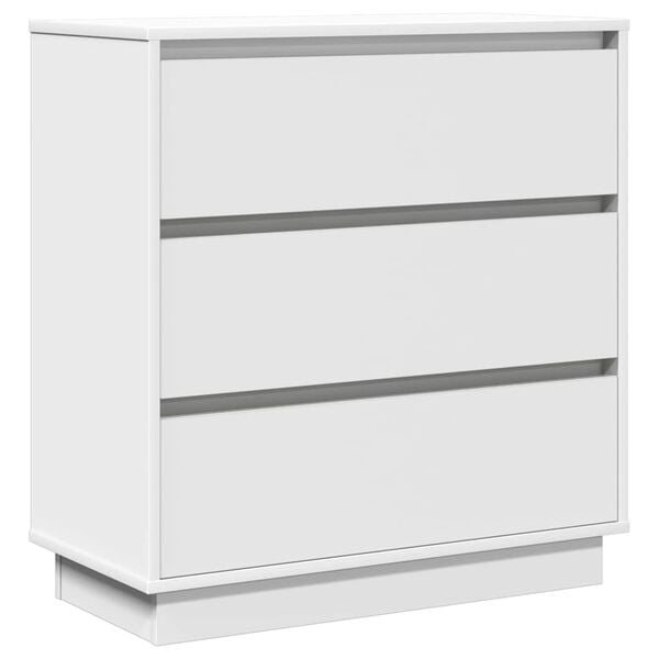 vidaXL Bedside Cabinet White 71 x 34.5 x 75 cm Engineered wood
