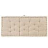 vidaXL Pallet Floor Cushions 2 pcs Cotton Beige