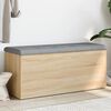 vidaXL Storage Bench Sonoma Oak 102x42x45 cm Engineered Wood