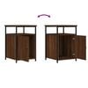 vidaXL Bedside Cabinet Brown Oak 40x42x60 cm Engineered Wood