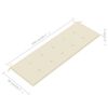 vidaXL 3-Seater Garden Bench with Cushion 150 cm Solid Eucalyptus Wood