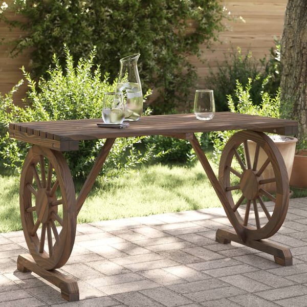 vidaXL Garden Table 115x55x65 cm Solid Wood Fir