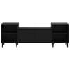 vidaXL TV Cabinet Black 160x35x55 cm Engineered Wood