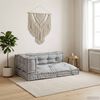 vidaXL Pallet Sofa Cushion 3 pcs Grey 120 x 80 x 38 cm Fabric