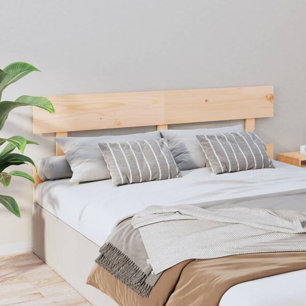 vidaXL Bed Headboard 154x3x81 cm Solid Wood Pine