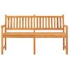 vidaXL 3-Seater Garden Bench with Table 150 cm Solid Teak Wood