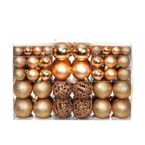 vidaXL Christmas Ball | Set of 100 | Rose and Gold | Plastic | Small