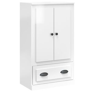 vidaXL Highboard High Gloss White 60x35.5x103.5 cm Engineered Wood