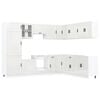 vidaXL 14 Piece Kitchen Cabinet Set "Porto" Gloss White Engineered Wood