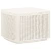 vidaXL Garden Table | White | Plastic | Compact | Durable | Garden Table