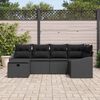 vidaXL Sofa Set with Cushion 7 pcs Poly Rattan