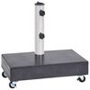 vidaXL Umbrella Base Black 45x25x8 cm Granite
