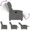 vidaXL Recliner Chair Dark Grey Fabric