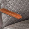 vidaXL Armchair Grey Genuine Leather