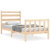 vidaXL Bed Frame without Mattress 90x190 cm Single Solid Wood Pine