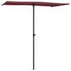 vidaXL Garden Parasol with Aluminium Pole 180x110 cm Bordeaux Red