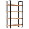 vidaXL 4-Tier Bookcase 120x40x180 cm Solid Acacia Wood