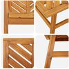 vidaXL Garden Lounge Set 5 pcs Brown Solid Acacia Wood