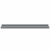 vidaXL Picture Frame Ledge Shelves 2 pcs Grey 60x9x3 cm MDF