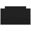vidaXL Bed Frame without Mattress Black 90x190 cm Single