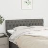 vidaXL Headboards Dark Grey 160x7x78/88 cm Fabric