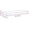 vidaXL Floating Wall Shelf White 60x23.5x3.8 cm MDF