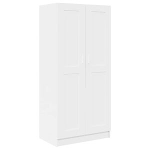 vidaXL Wardrobe | White | Engineered Wood | Compact | Wardrobe | Rectangular