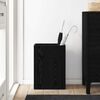 vidaXL Umbrella Stand Black Oak 40 x 20 x 55.5 cm Engineered Wood