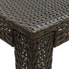 vidaXL Garden Bar Table Brown 140.5x60.5x110.5 cm Poly Rattan