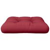 vidaXL Pallet Cushion Wine Red 50x50x12 cm Fabric
