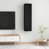 vidaXL TV Cabinets 2 pcs Black 30.5x30x60 cm Engineered Wood