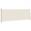 vidaXL Side Awning | Cream | 100% polyester fabric with PU coating, Steel frame