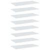 vidaXL Bookshelf Boards 8 pcs High Gloss White 80x40x1,5 cm Engineered Wood
