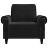 vidaXL Sofa Chair Black 60 cm Velvet